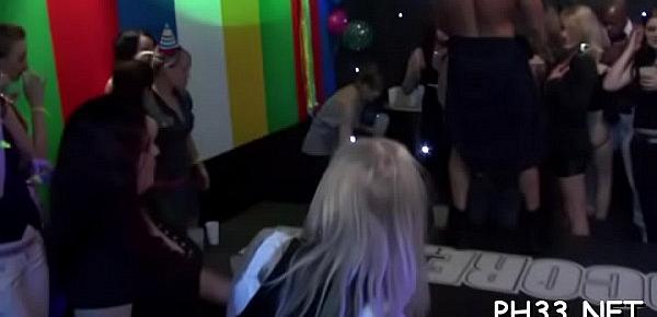  Leaking cookie on the dance floor fucking and slots face and mouth